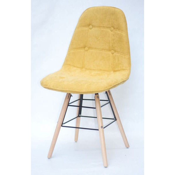Стул Onder Mebli Alex-Q Шенилл Желтый G-100-1