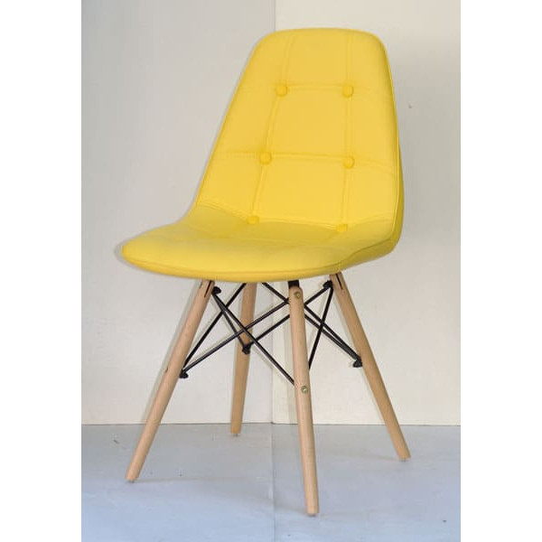 Стул Onder Mebli Alex Желтый 12 Экокожа-1