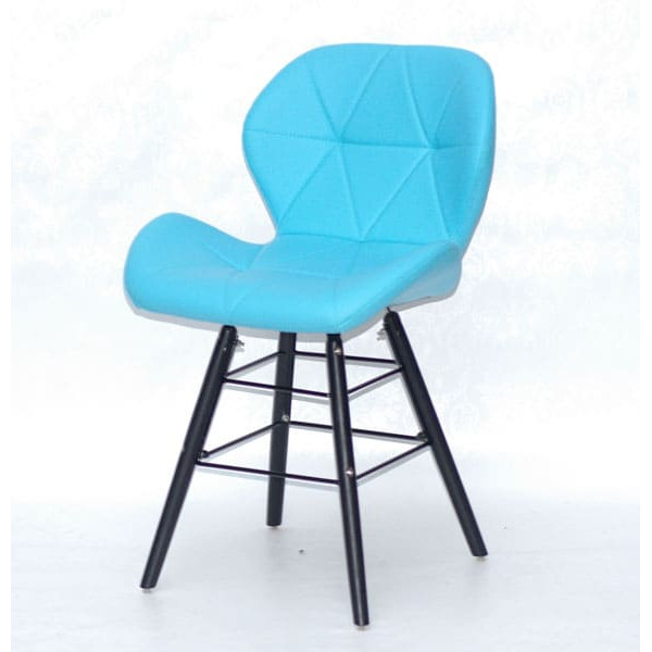 Стул Onder Mebli Invar Q-BK Голубой 52-1