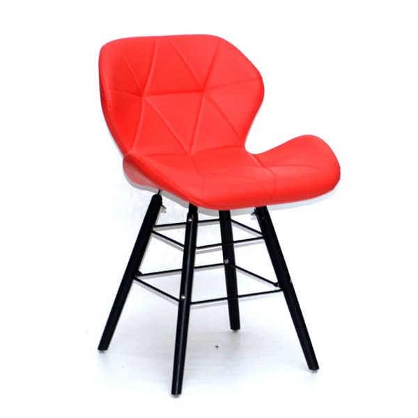 Стілець Onder Mebli Invar Q-BK Червоний 05-0