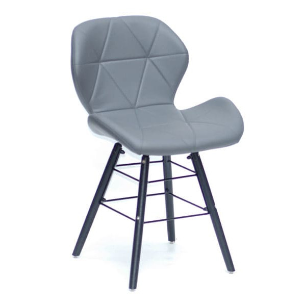 Стул Onder Mebli Invar Q-BK Серый 21-0