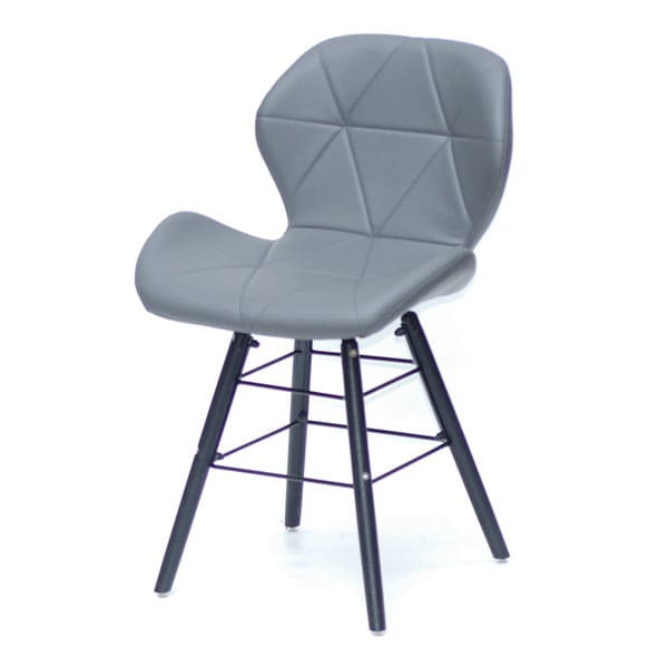 Стул Onder Mebli Invar Q-BK Серый 21-1