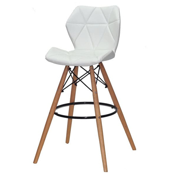 Барний стілець Onder Mebli Greg BAR 75 Білий Екошкіра-1