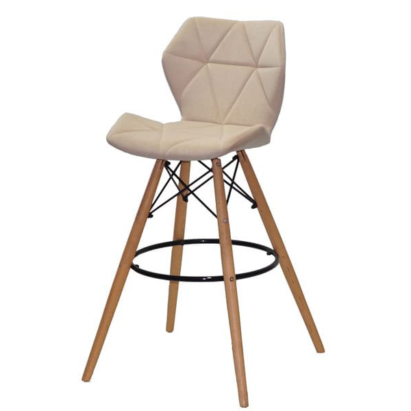 Барный стул Onder Mebli Greg BAR 75 Бежевый B-1005 Бархат-1