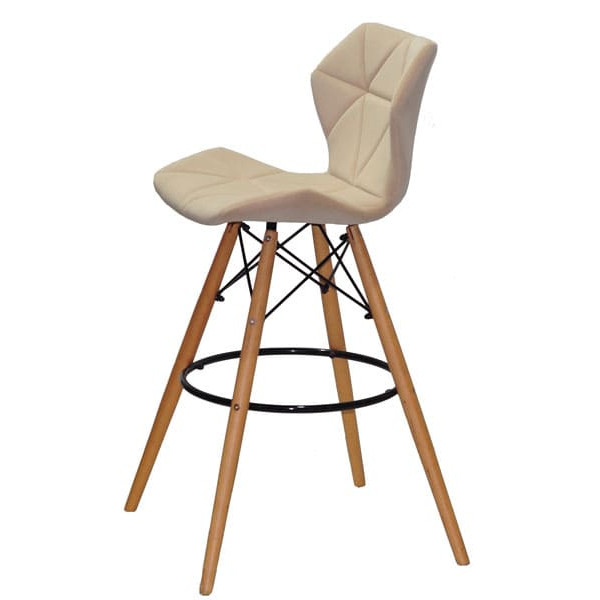 Барный стул Onder Mebli Greg BAR 75 Бежевый B-1005 Бархат-2