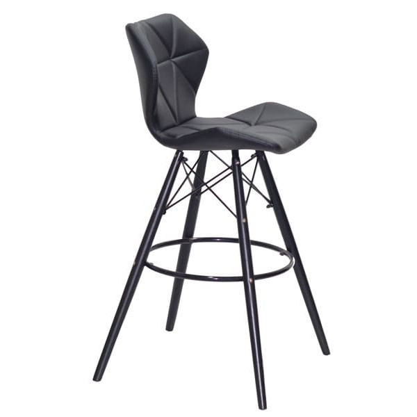 Барний стілець Onder Mebli Greg BAR 75 - BK Чорний Екошкіра-2