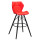 Барный стул Onder Mebli Greg BAR 75 - BK Красный 1007 Экокожа