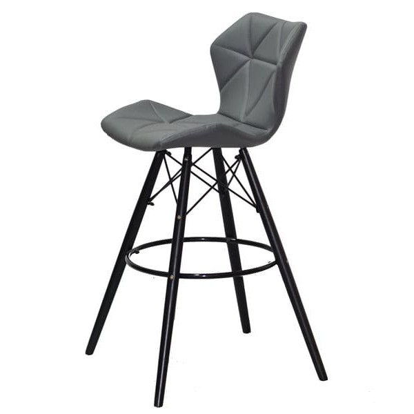 Барний стілець Onder Mebli Greg BAR 75 - BK Сірий 1001-2