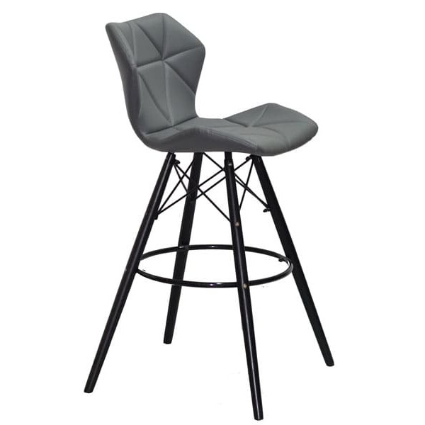 Барний стілець Onder Mebli Greg BAR 75 - BK Сірий 1001-3