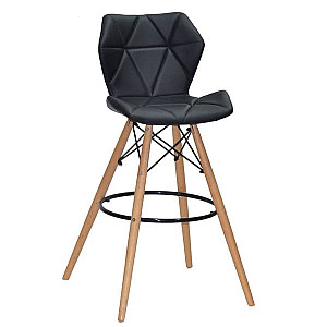 Барний стілець Onder Mebli Greg BAR 75 Чорний Екошкіра