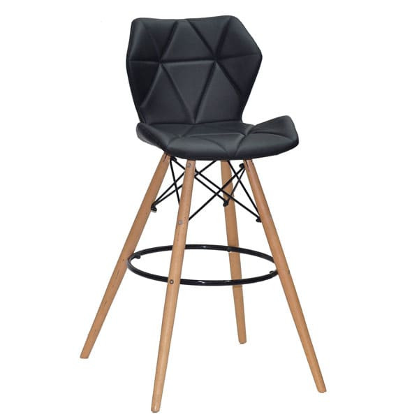 Барний стілець Onder Mebli Greg BAR 75 Чорний Екошкіра-0