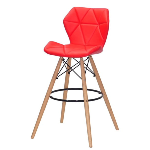 Барный стул Onder Mebli Greg BAR 75 Красный 1007 Экокожа-1