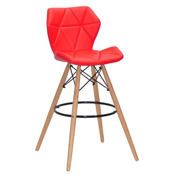 Барный стул Onder Mebli Greg BAR 75 Красный 1007 Экокожа-0
