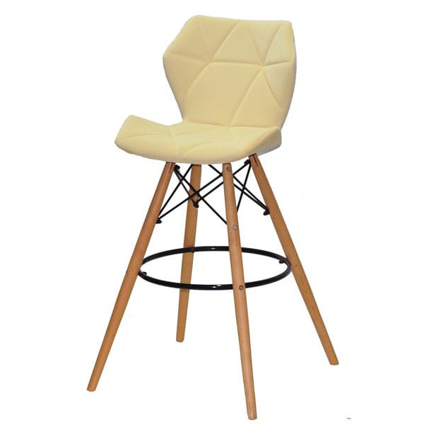 Барный стул Onder Mebli Greg BAR 75 Молочный B-1020 Бархат-1