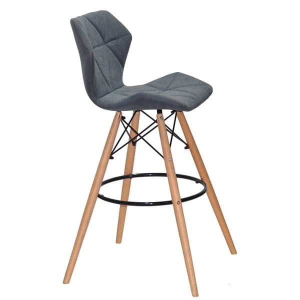 Барный стул Onder Mebli Greg BAR 75 Серый SH - 1 Шенилл-3