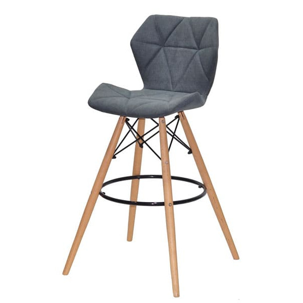 Барный стул Onder Mebli Greg BAR 75 Серый SH - 1 Шенилл-1