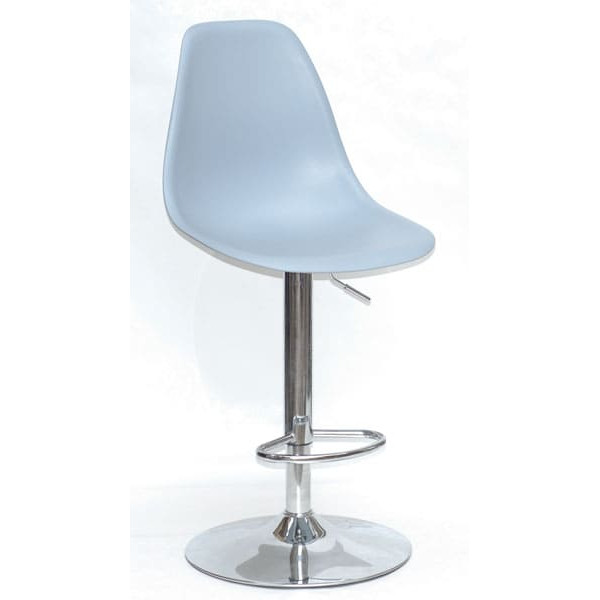 Барный стул Onder Mebli Nik BAR CH - BASE Голубой-серый 55 Пластик-0