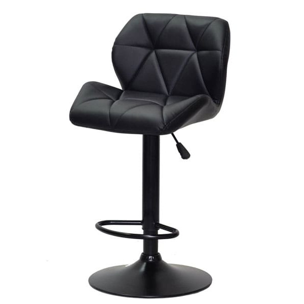 Барний стілець Onder Mebli Set BAR BK - BASE Чорний Екошкіра-1