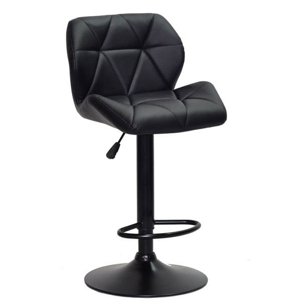 Барний стілець Onder Mebli Set BAR BK - BASE Чорний Екошкіра-0
