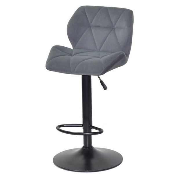 Барный стул Onder Mebli Set BAR BK - BASE Серый B-1004 Бархат-1