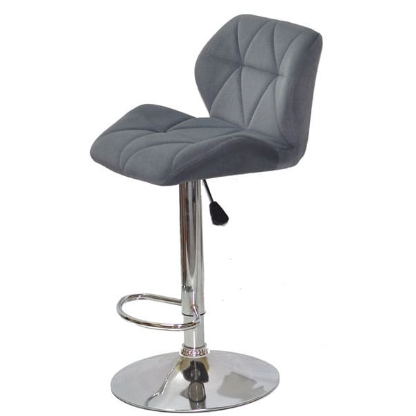 Барний стілець Onder Mebli Set BAR CH - BASE Сірий B-1004 Оксамит-3