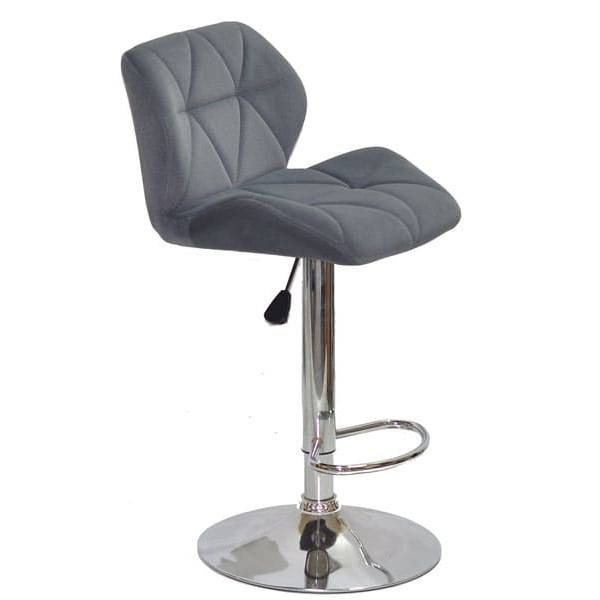 Барний стілець Onder Mebli Set BAR CH - BASE Сірий B-1004 Оксамит-2