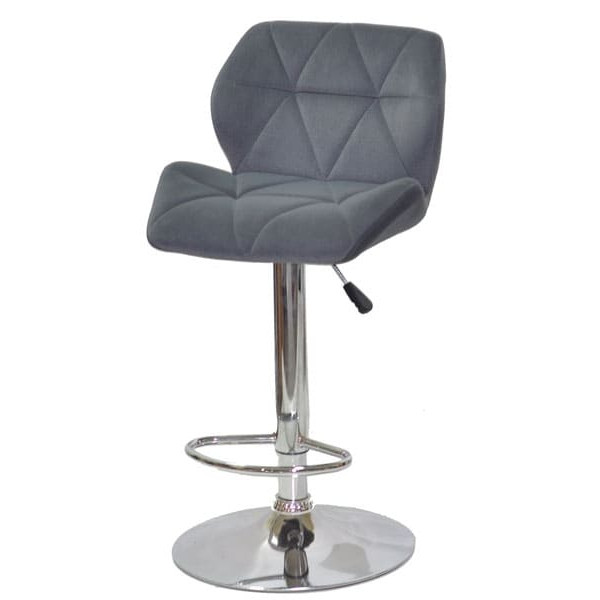 Барний стілець Onder Mebli Set BAR CH - BASE Сірий B-1004 Оксамит-1