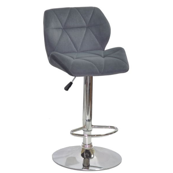 Барний стілець Onder Mebli Set BAR CH - BASE Сірий B-1004 Оксамит-0