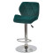 Барный стул Onder Mebli Set BAR CH - BASE Зеленый B-1003 Бархат-1-thumb