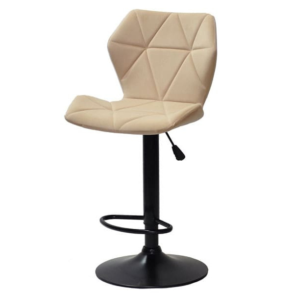 Барний стілець Onder Mebli Torino BAR BK - BASE Бежевий B-1005 Оксамит-1