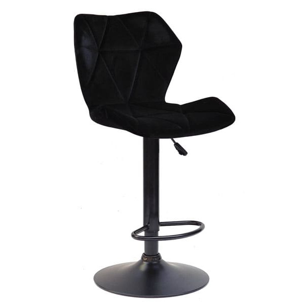 Барний стілець Onder Mebli Torino BAR BK - BASE Чорний B-1011 Оксамит-0