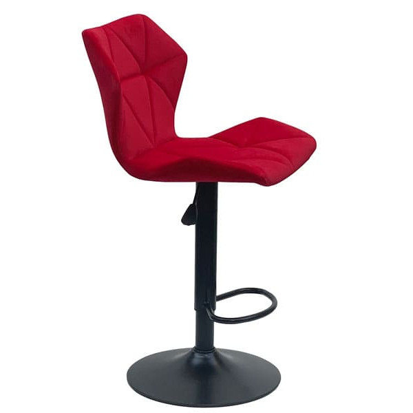Барний стілець Onder Mebli Torino BAR BK - BASE Червоний B-1016 Оксамит-2