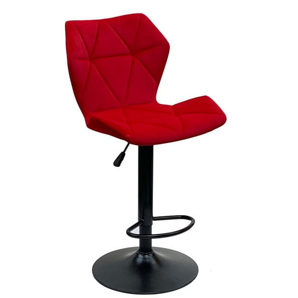 Барний стілець Onder Mebli Torino BAR BK - BASE Червоний B-1016 Оксамит-0