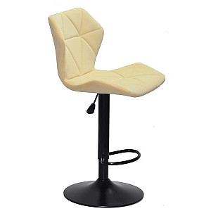 Барный стул Onder Mebli Torino BAR BK - BASE Молочный B-1020 Бархат