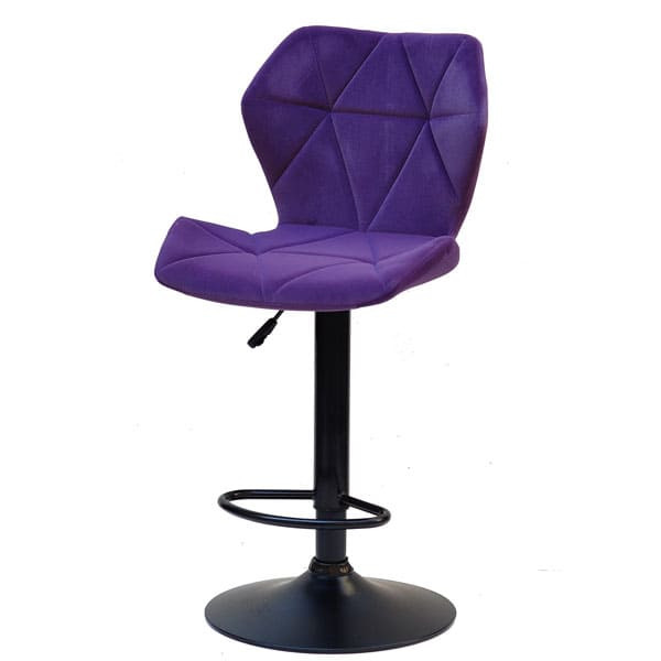 Барний стілець Onder Mebli Torino BAR BK - BASE Пурпур B-1013 Оксамит-1