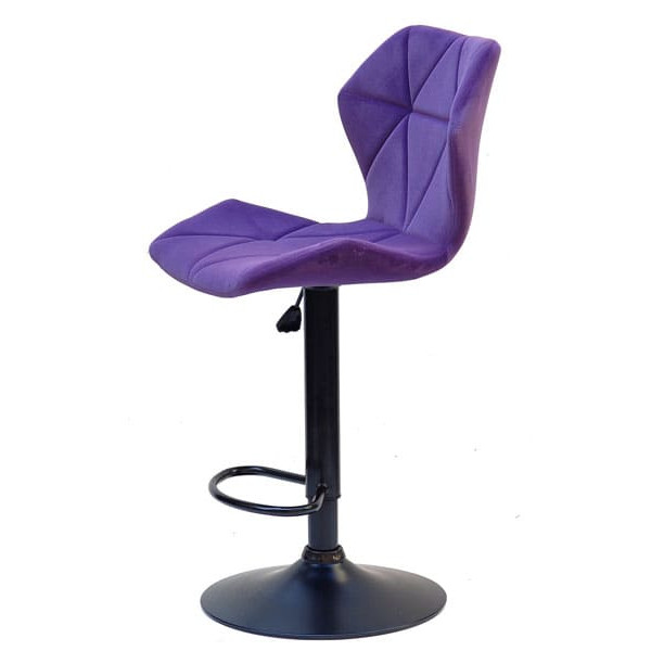 Барний стілець Onder Mebli Torino BAR BK - BASE Пурпур B-1013 Оксамит-2