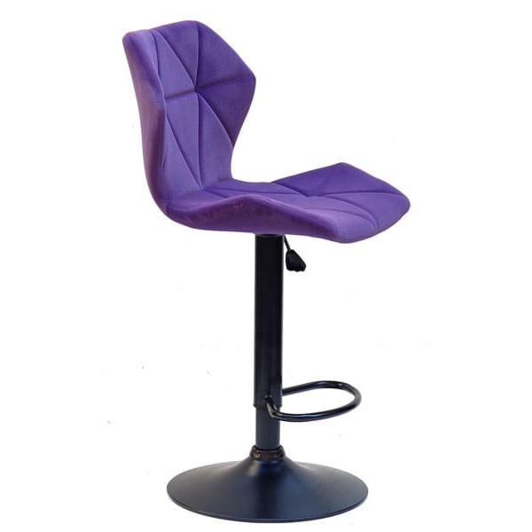Барний стілець Onder Mebli Torino BAR BK - BASE Пурпур B-1013 Оксамит-3