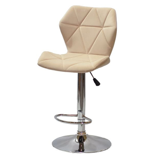 Барний стілець Onder Mebli Torino BAR CH - BASE Бежевий B-1005 Оксамит-1