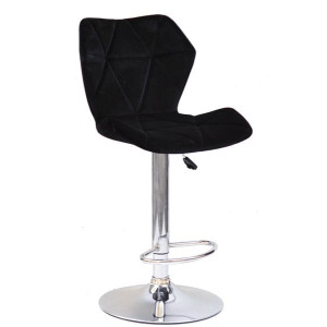 Барний стілець Onder Mebli Torino BAR CH - BASE Чорний B-1011 Оксамит