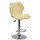 Барный стул Onder Mebli Torino BAR CH - BASE Молочный B-1020 Бархат