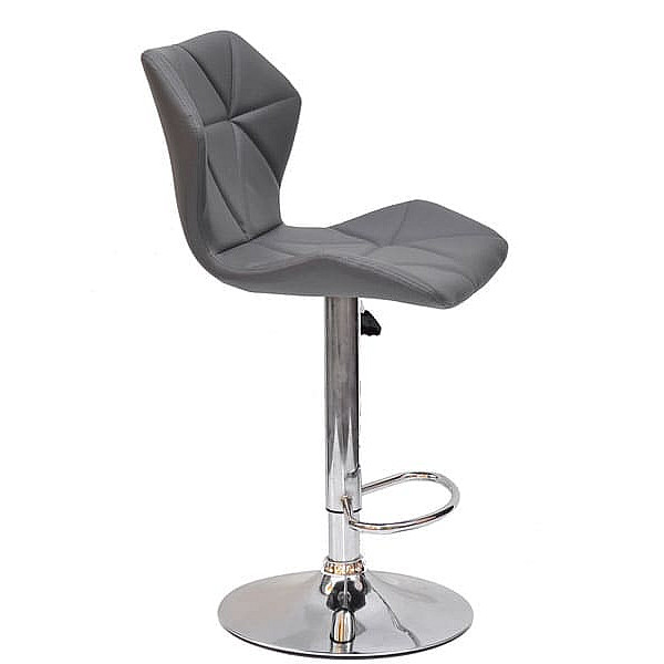 Барный стул Onder Mebli Torino BAR CH - BASE Серый 1001 Экокожа-2