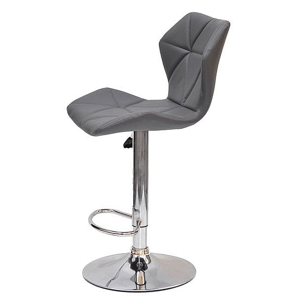 Барный стул Onder Mebli Torino BAR CH - BASE Серый 1001 Экокожа-3