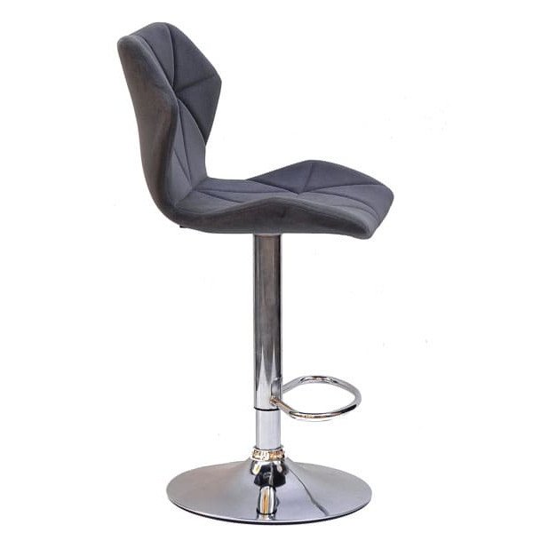 Барний стілець Onder Mebli Torino BAR CH - BASE Сірий B-1004 Оксамит-3