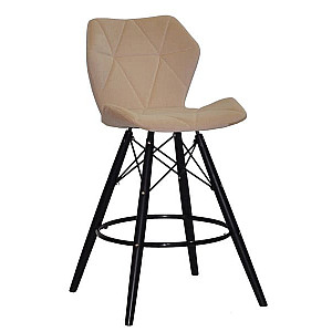 Полубарный стул Onder Mebli Greg BAR 65 - BK Бежевый B-1005 Бархат