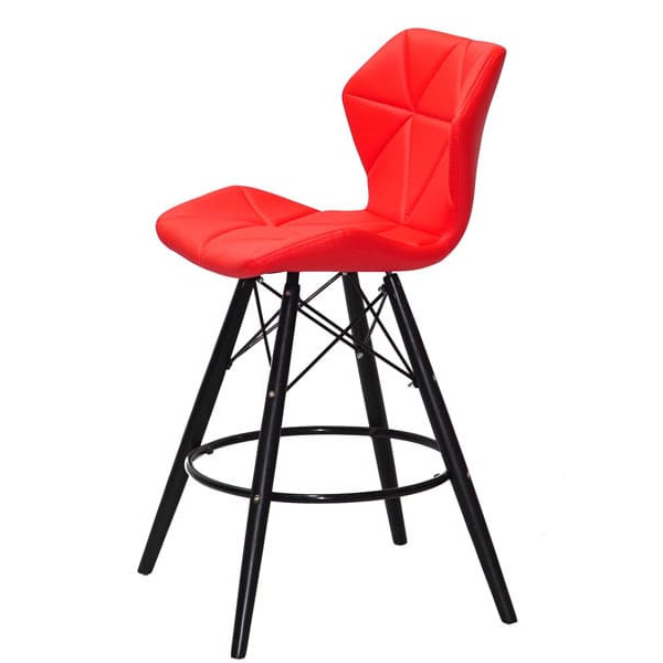 Напівбарний стілець Onder Mebli Greg BAR 65 - BK Червоний 1007-1