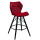 Полубарный стул Onder Mebli Greg BAR 65 - BK Красный B-1016 Бархат