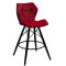 Полубарный стул Onder Mebli Greg BAR 65 - BK Красный B-1016 Бархат-0-thumb