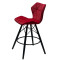 Полубарный стул Onder Mebli Greg BAR 65 - BK Красный B-1016 Бархат-2-thumb