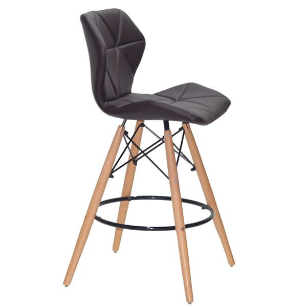 Полубарный стул Onder Mebli Greg BAR 65 Коричневый 1015 Экокожа-2