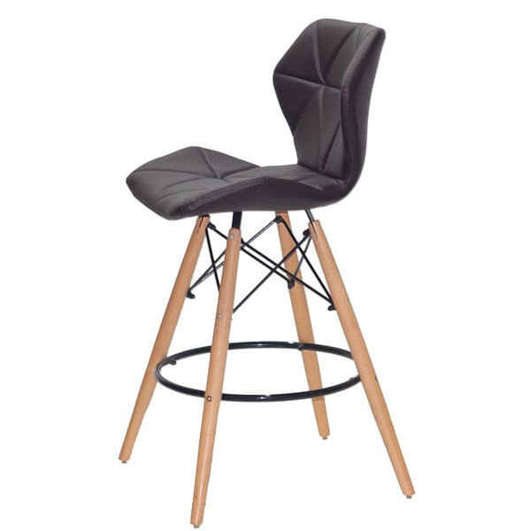 Полубарный стул Onder Mebli Greg BAR 65 Коричневый 1015 Экокожа-3